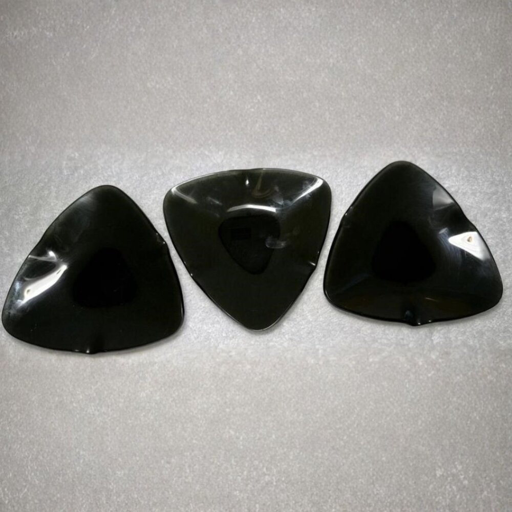 Vintage 1960s Merck Sharp & Dohme Smoke Glass Ashtray Set MCM Gray Glass Ashtray